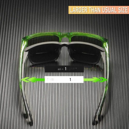 Plus Size Square Polarized Sunglasses 332PLUS