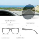 Plus Size Square Polarized Sunglasses 332PLUS