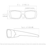 Polarized Rectangular Sunglasses UV400