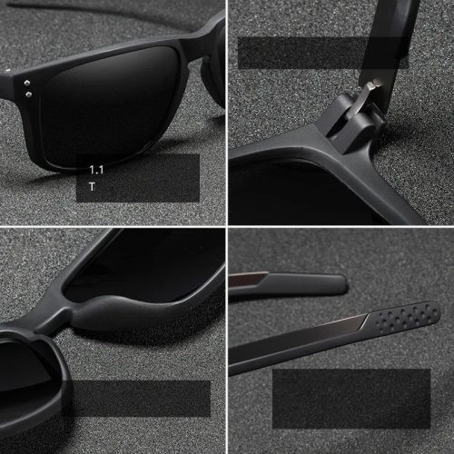 Rectangular Polarized TR90 Sunglasses